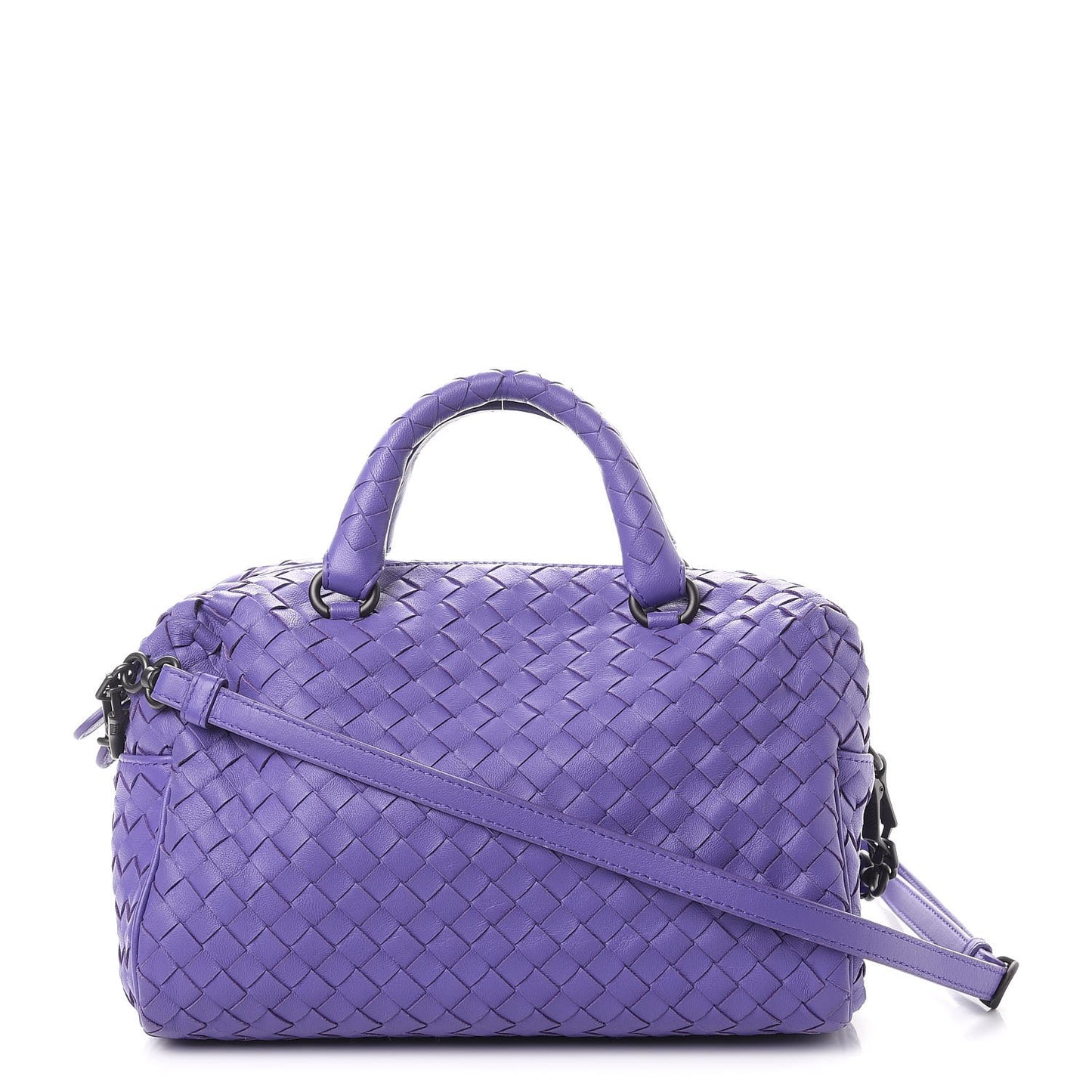 Nappa Intrecciato Mini Boston Lavender