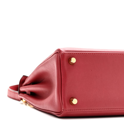 Hermes Swift Kelly Retourne 25 Rouge Grenat 9 of 11