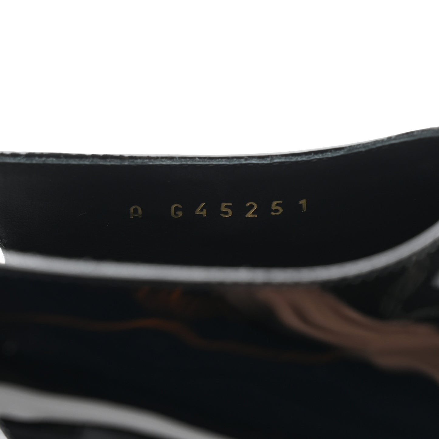 Patent Calfskin Cap Toe CC Slingback Pumps 37.5 Black