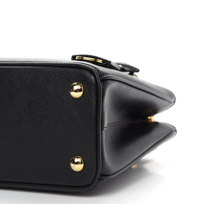 Prada Saffiano Lux Micro Galleria Shoulder Bag Black 9 of 9