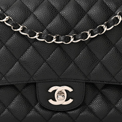 Chanel Caviar Quilted Medium Double Flap Black 8 of 10