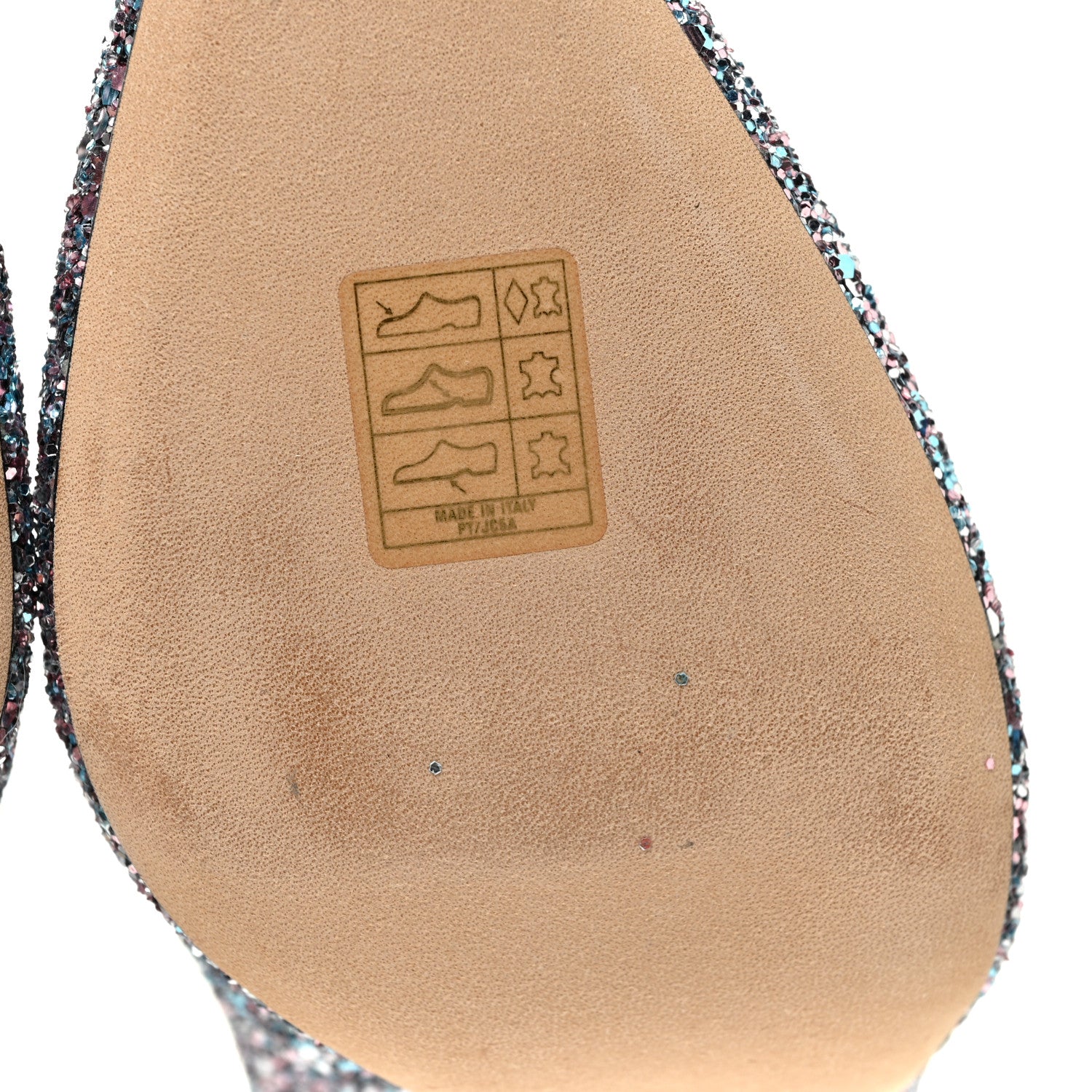 Jimmy Choo Glitter Pointy Toe Romy 85 Pumps 38 Bubblegum Mix 7 of 10