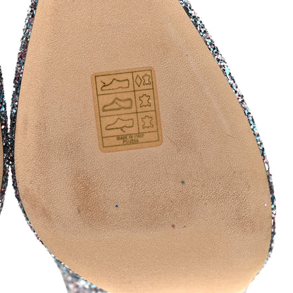 Jimmy Choo Glitter Pointy Toe Romy 85 Pumps 38 Bubblegum Mix 7 of 10