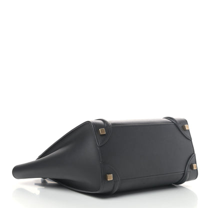 Celine Smooth Calfskin Micro Luggage Black 3 of 4