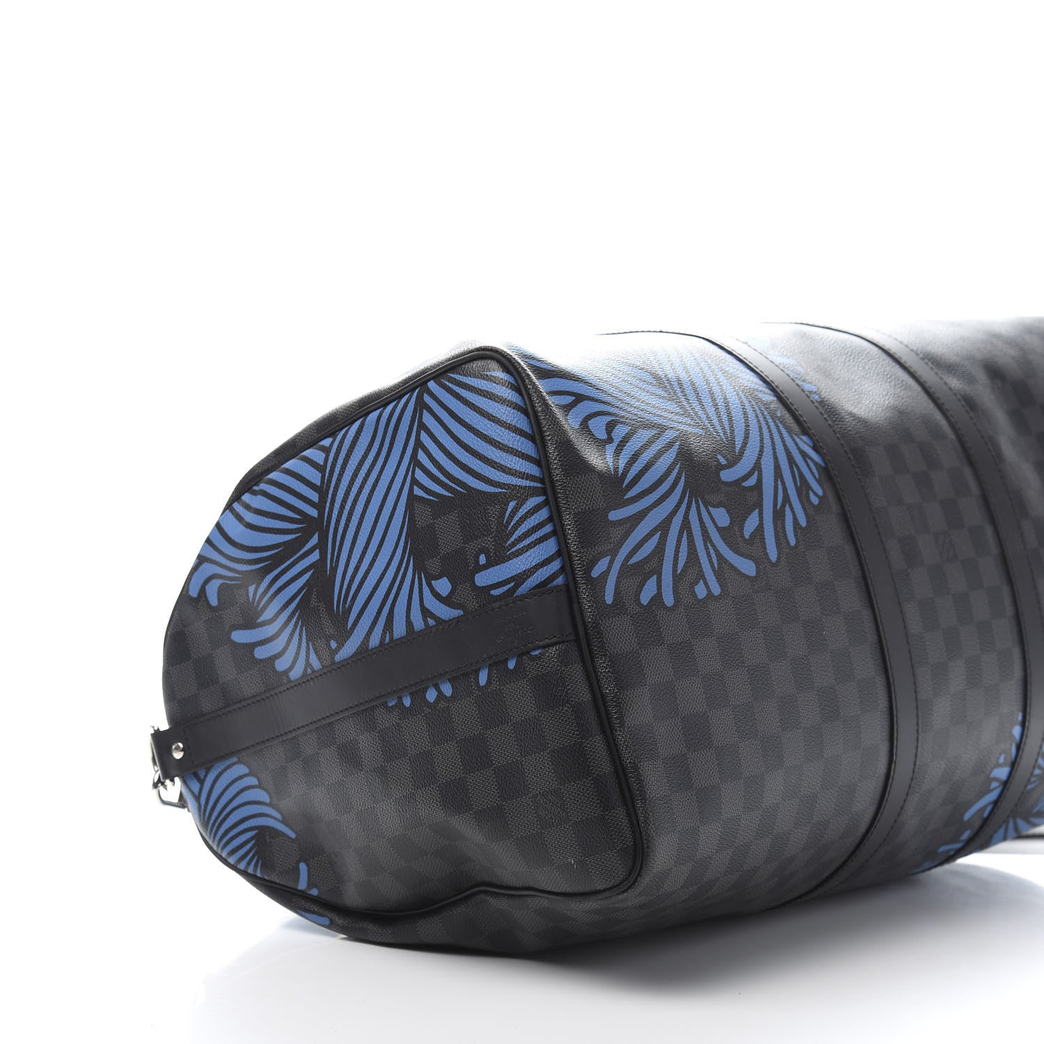 Louis Vuitton Damier Graphite Rope Keepall 55 Blue 7 of 13
