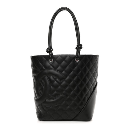 Chanel Calfskin Quilted Medium Cambon Tote Black 1 of 9