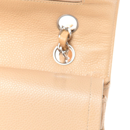 Chanel Caviar Quilted Medium Double Flap Beige Clair 13 of 17