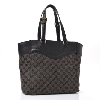 Gucci Monogram Crest Tote Brown 2 of 9