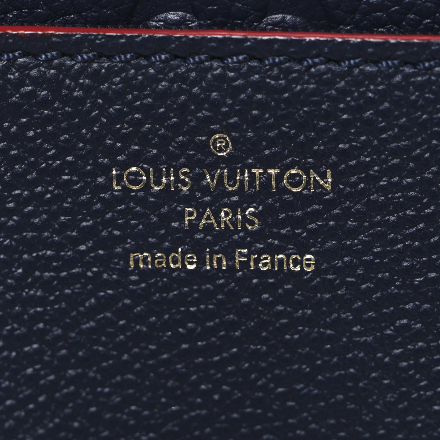 Empreinte Blanche BB Marine Rouge