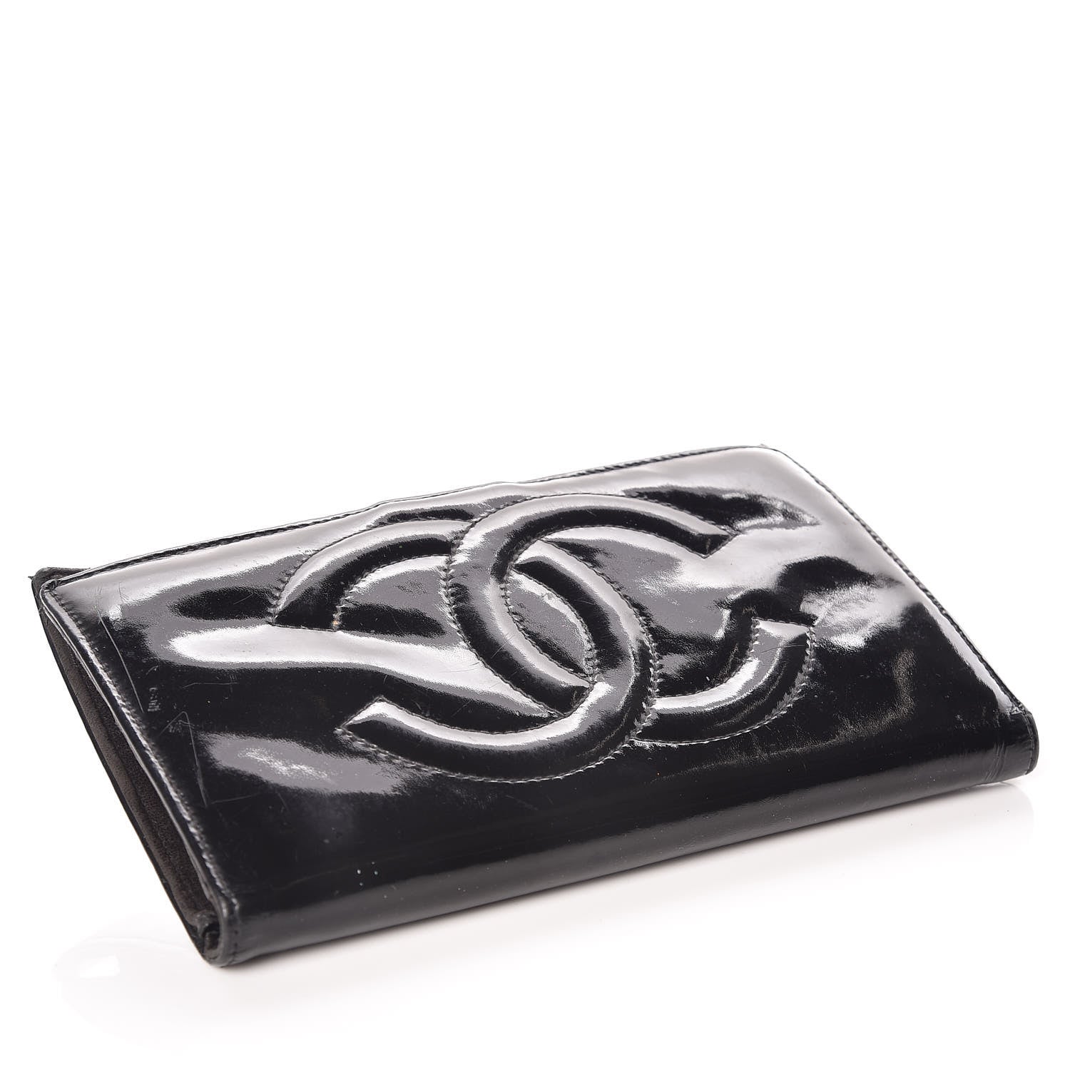 Chanel Patent Timeless CC French Wallet Black 4 of 23
