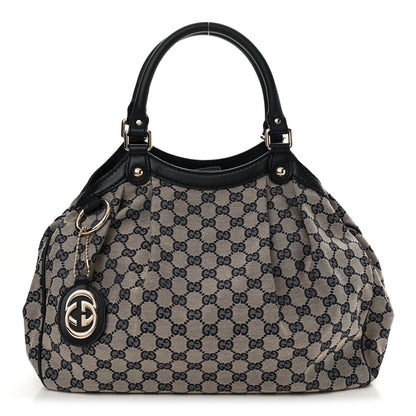 Gucci Monogram Medium Sukey Tote Navy 1 of 11