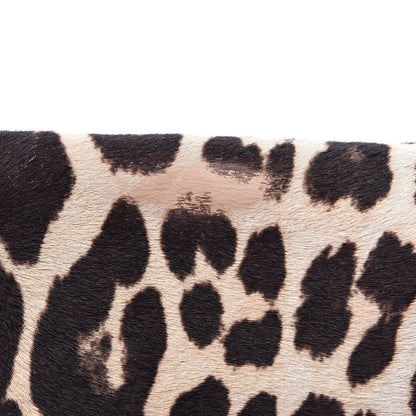 Celine Pony Hair Calfskin Leopard Print All Soft Tote Black 13 of 17