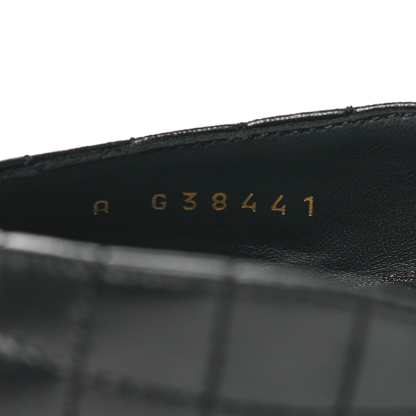 Patent Lambskin Quilted Cap Toe Ballerina Flats 39 Black