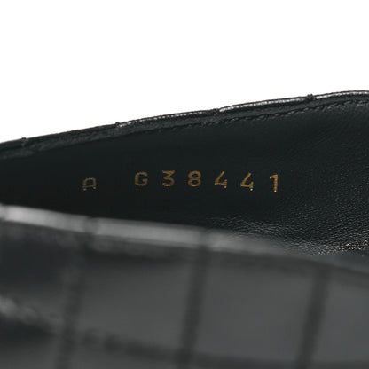 Chanel Patent Lambskin Quilted Cap Toe Ballerina Flats 39 Black 6 of 8