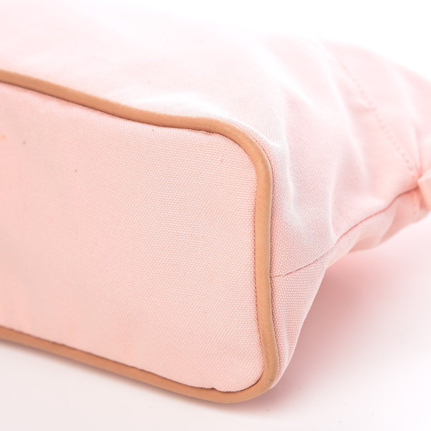 Hermes Cotton Canvas Bolide Travel Cosmetic Pouch MM Pink 10 of 11