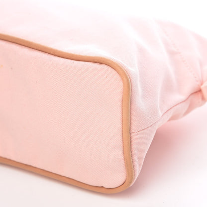 Hermes Cotton Canvas Bolide Travel Cosmetic Pouch MM Pink 10 of 11