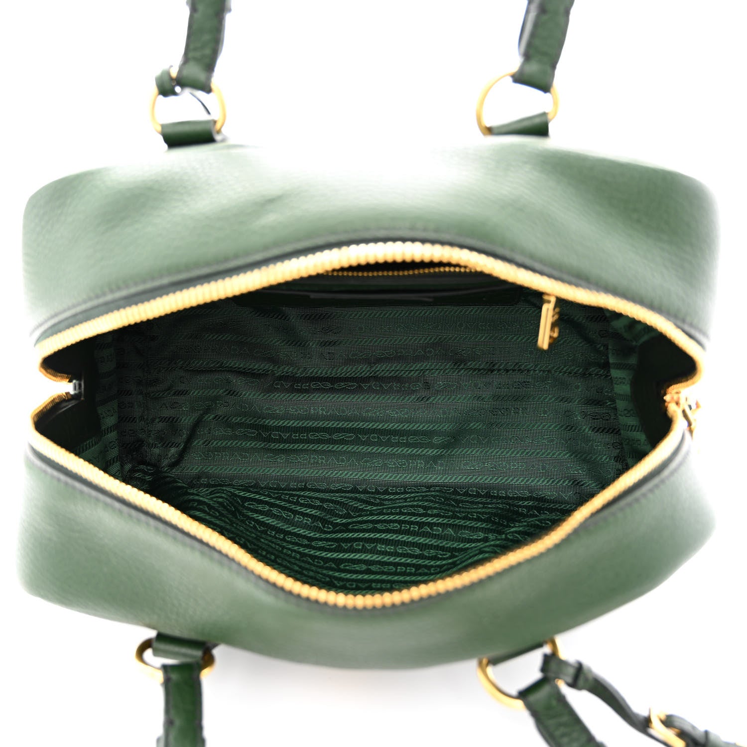 Prada Vitello Daino Top Handle Tote Foresta 5 of 19