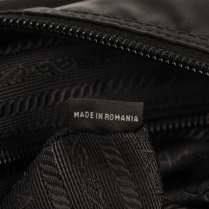 Prada Nylon Vela Flat Messenger Bag Black 7 of 8