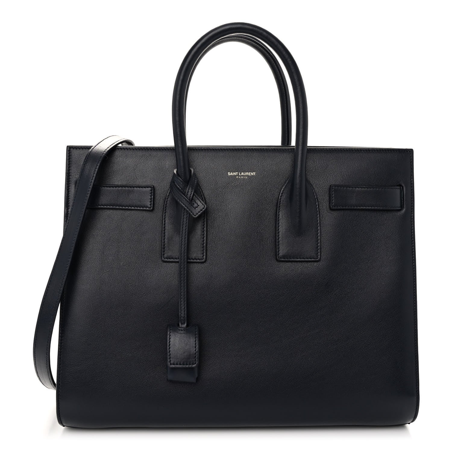 Saint Laurent Calfskin Small Sac De Jour Navy 1 of 10