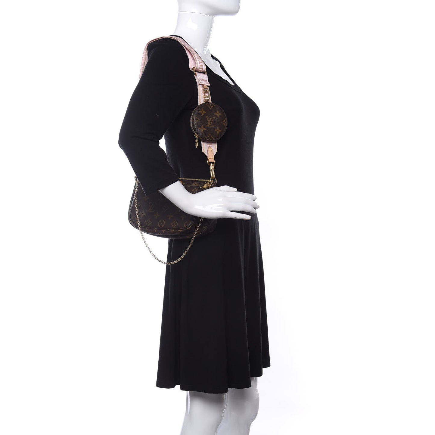 Monogram Multi Pochette Accessories Rose Clair