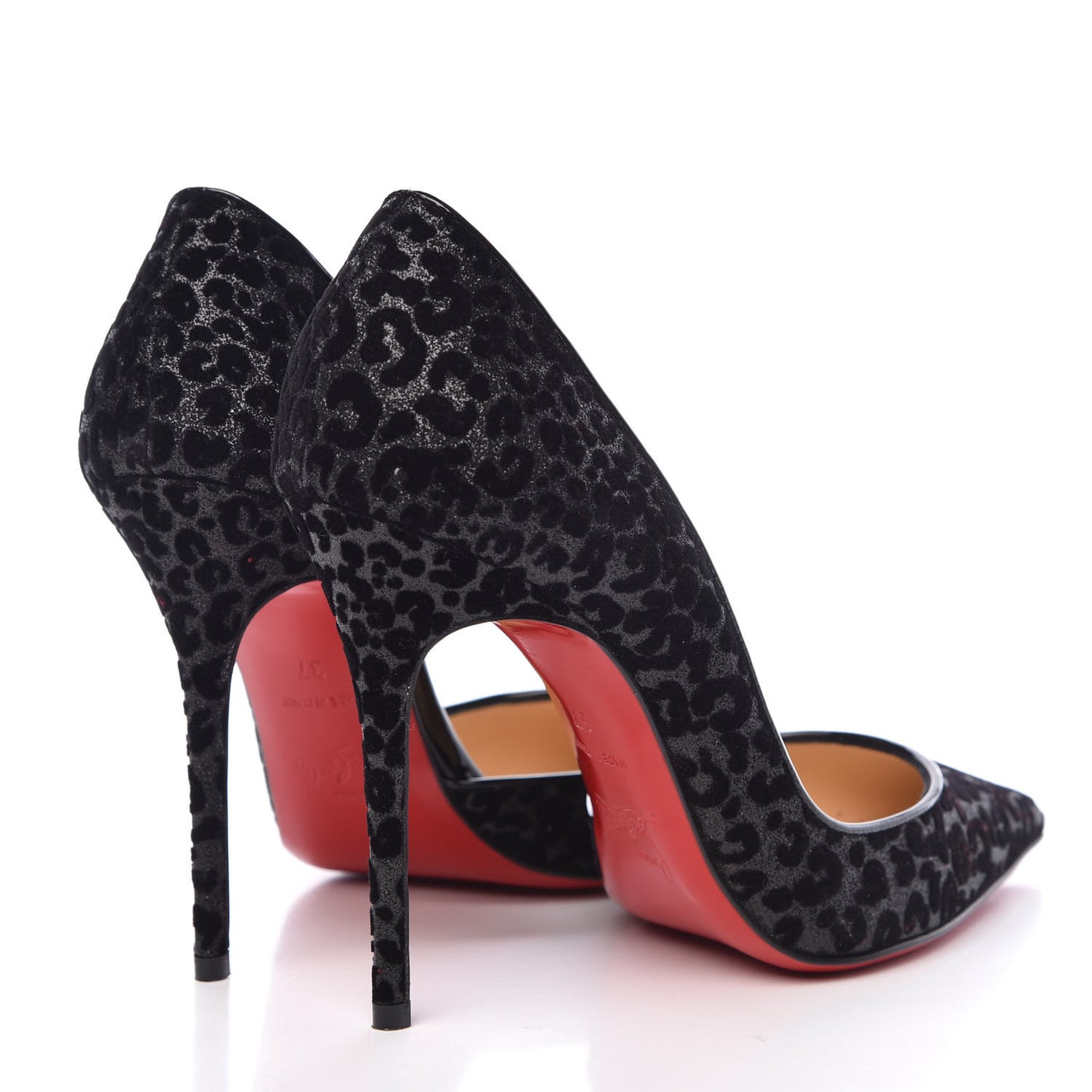 Floque Patent Glitter Leo Iriza 100 Pumps 37 Black