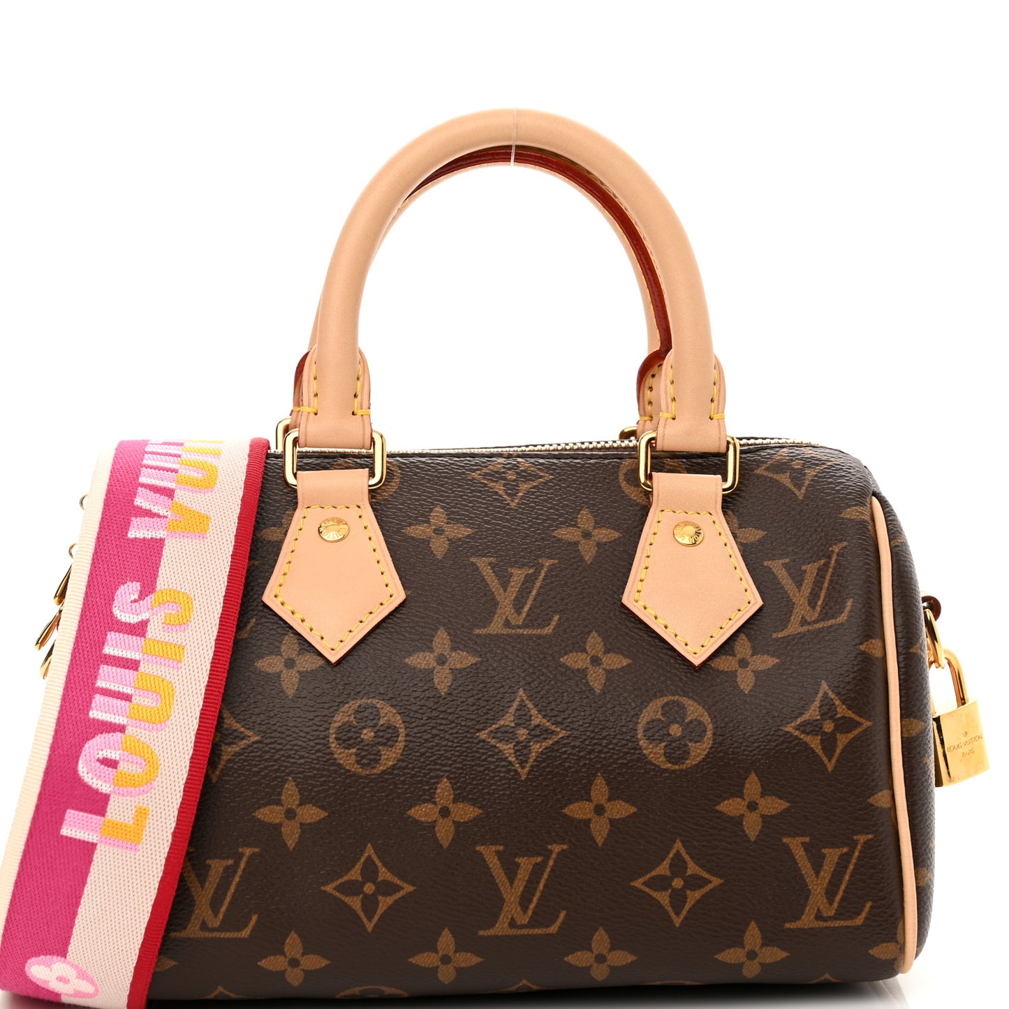 Monogram Speedy Bandouliere 20 Fuchsia