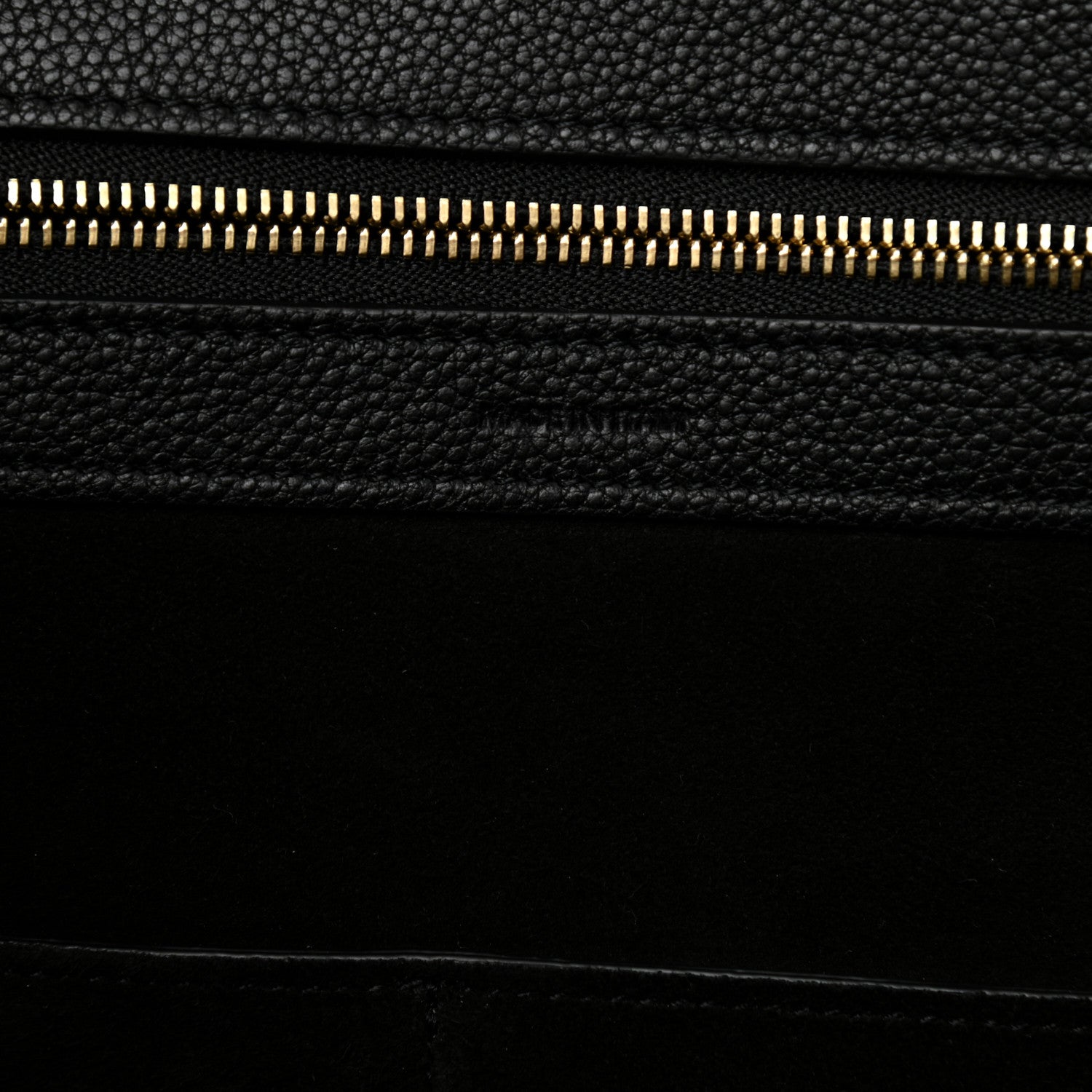 Celine Soft Grained Calfskin Medium Belt Cabas Phantom Black 7 of 9