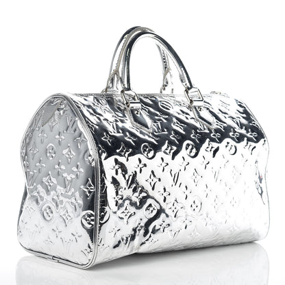 Louis Vuitton Monogram Miroir Speedy 30 Silver 3 of 11