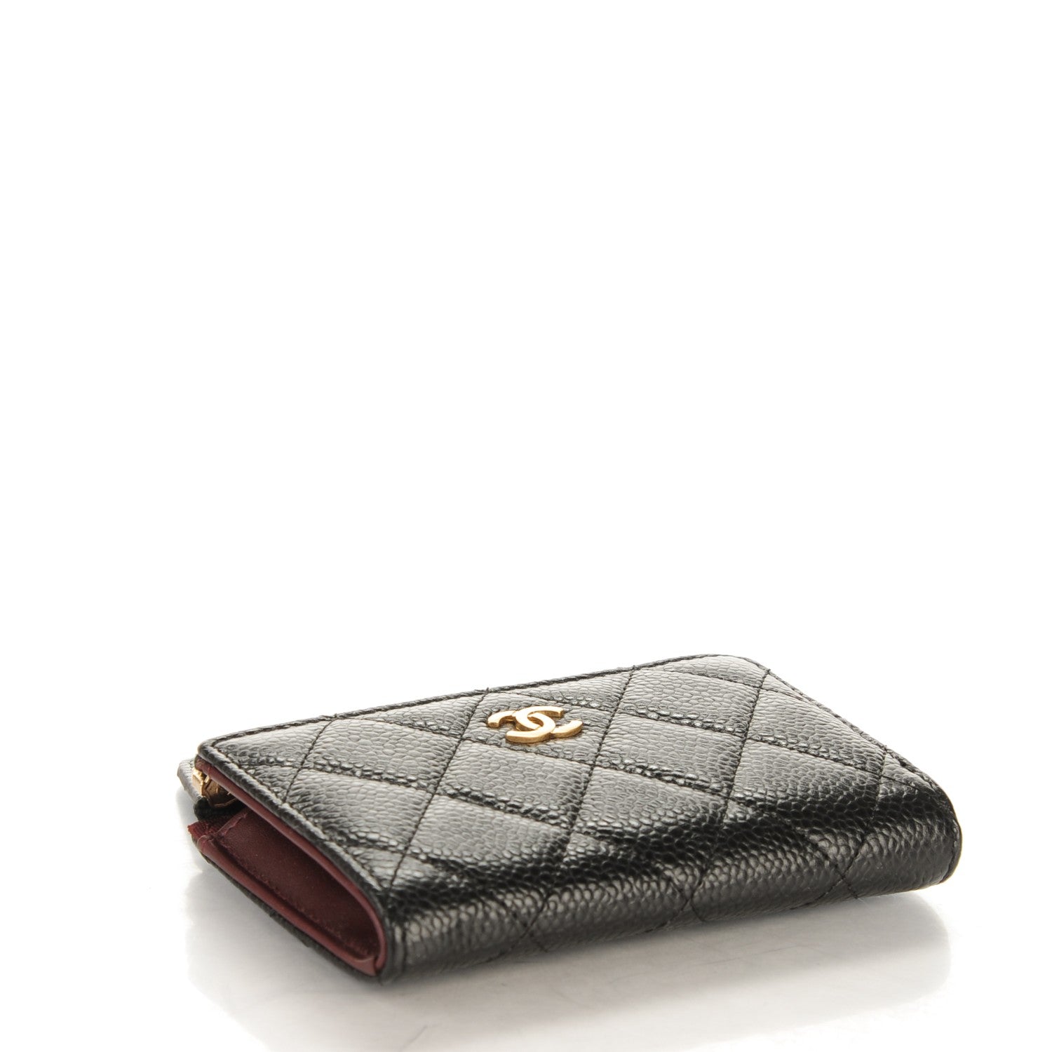 Chanel Caviar Quilted Key Holder Case Black 4 of 7