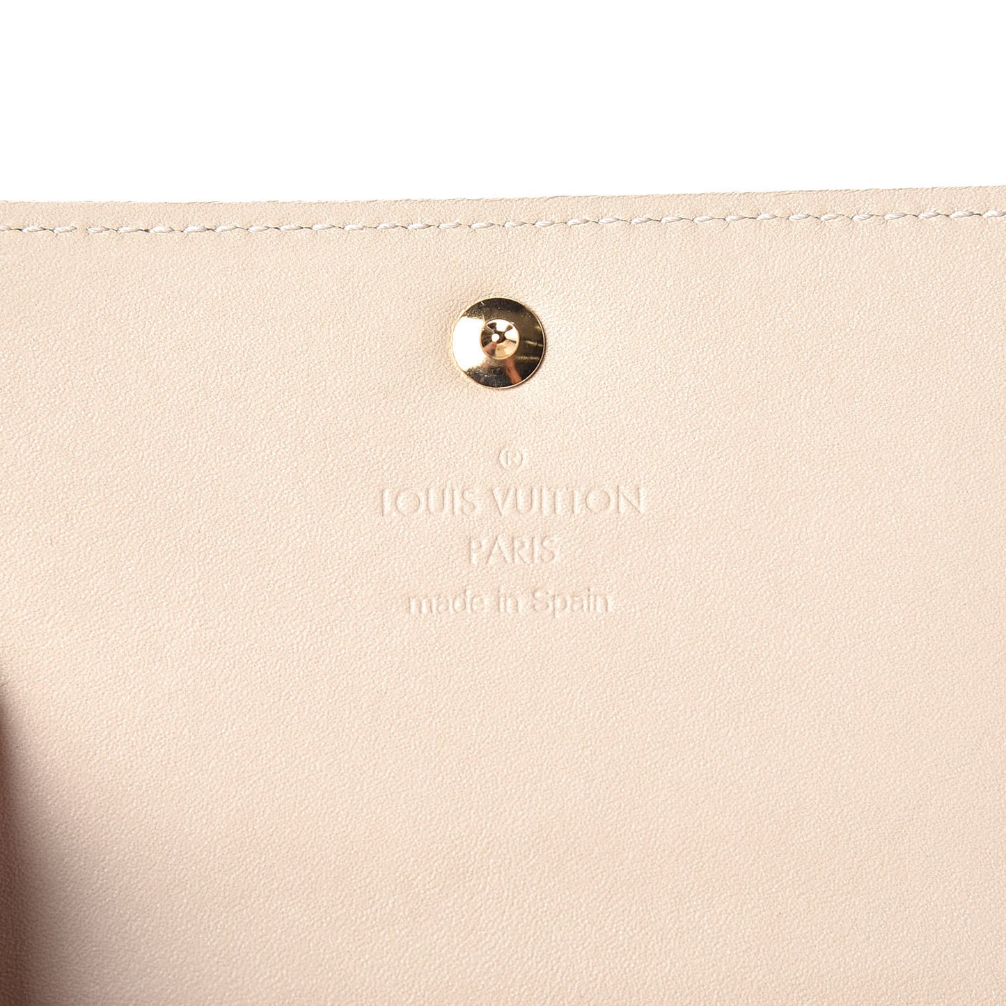 Vernis Business Card Holder Blanc Corail