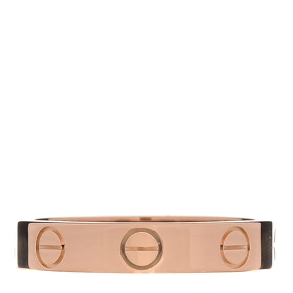 Cartier 18K Pink Gold 3.5mm LOVE Wedding Band Ring 50 5.25 1 of 5