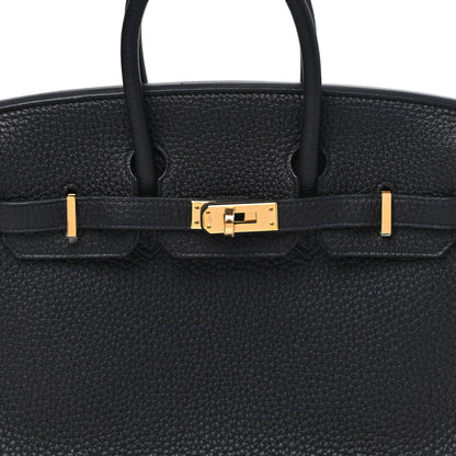 Hermes Togo Birkin 25 Black Black 7 of 10
