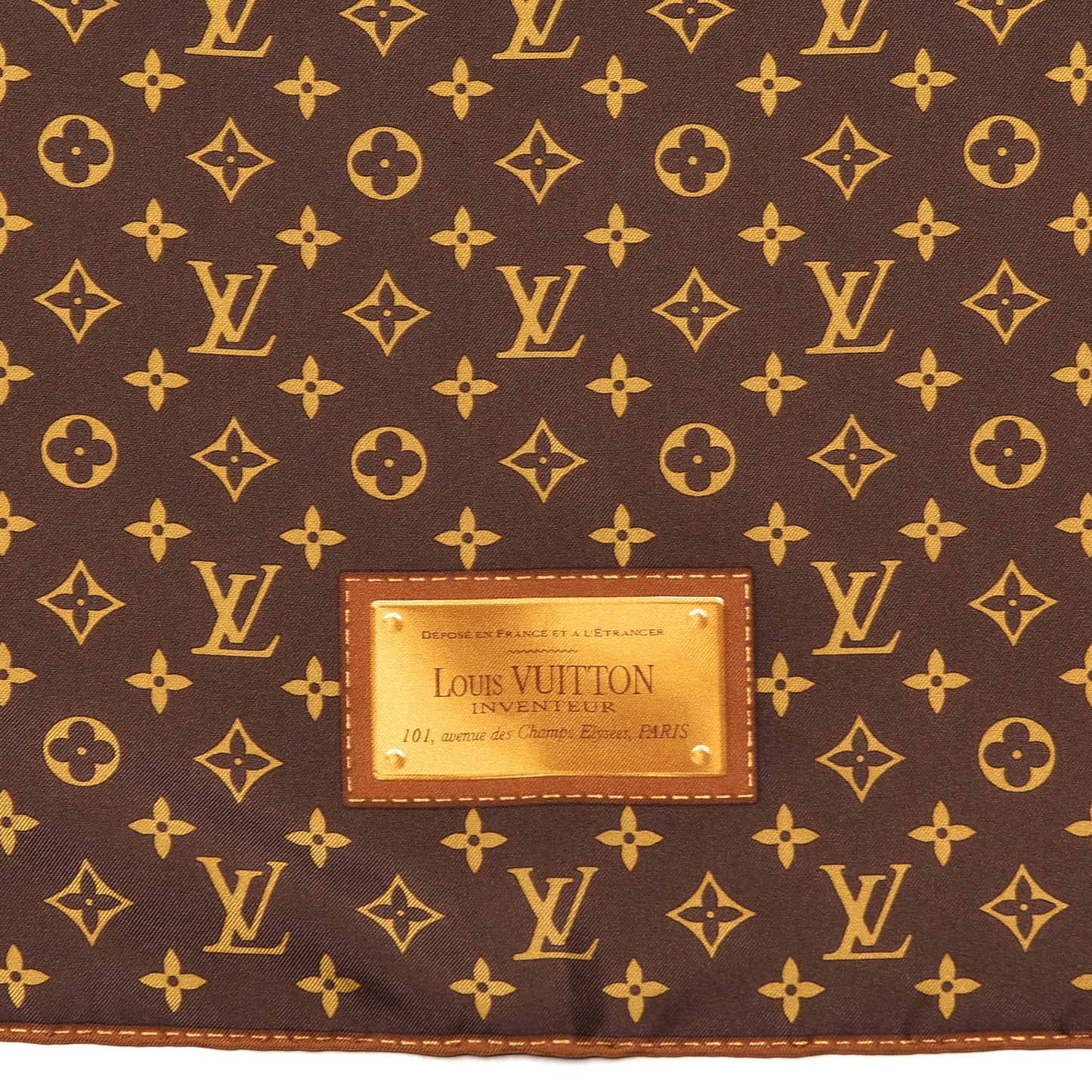 Silk Monogram Classic Square Scarf