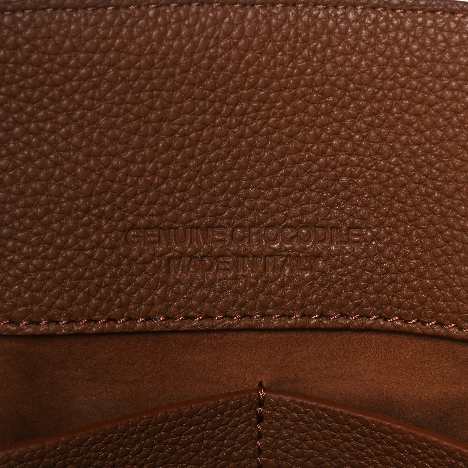 Nancy Gonzalez Calfskin Crocodile Cristie Satchel Brown 6 of 13