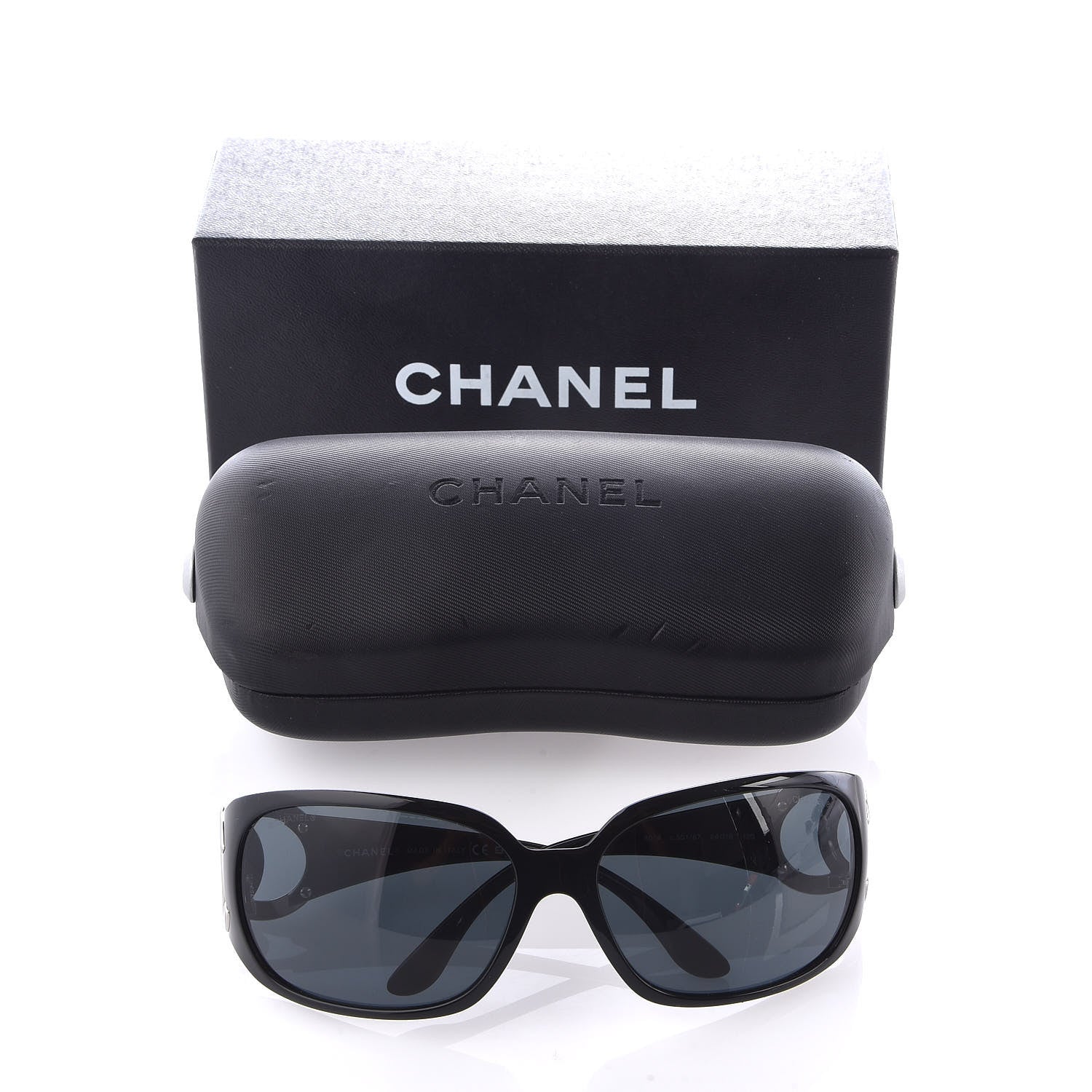 Chanel CC Sunglasses 6014 Black 8 of 8