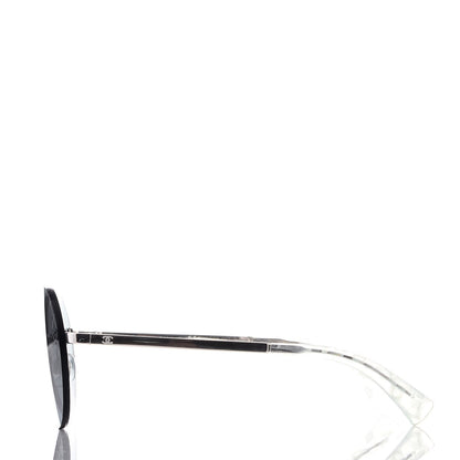 Chanel Metal Rimless Round Sunglasses 4216 Silver 3 of 11