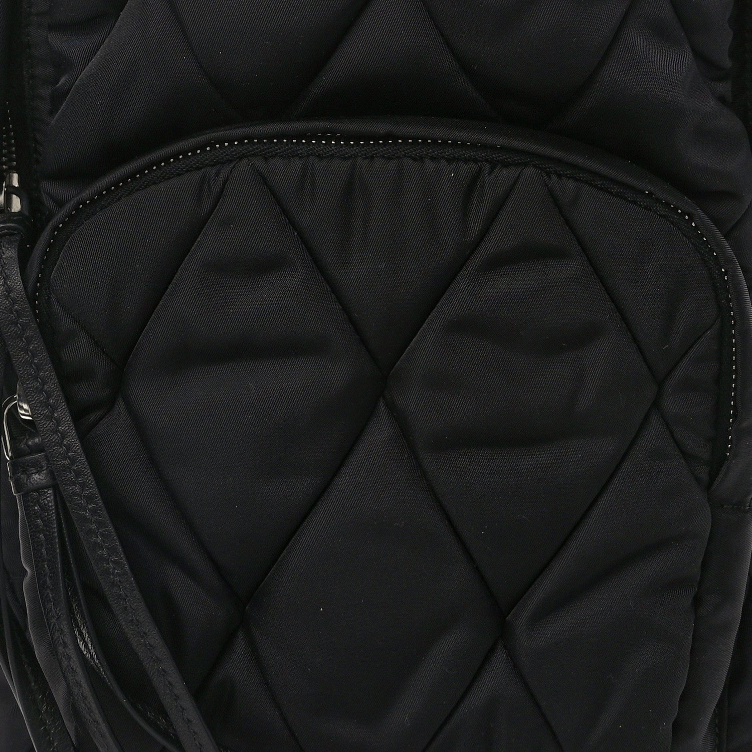 Prada Nylon Tessuto Impuntu Quilted Backpack Black 7 of 9