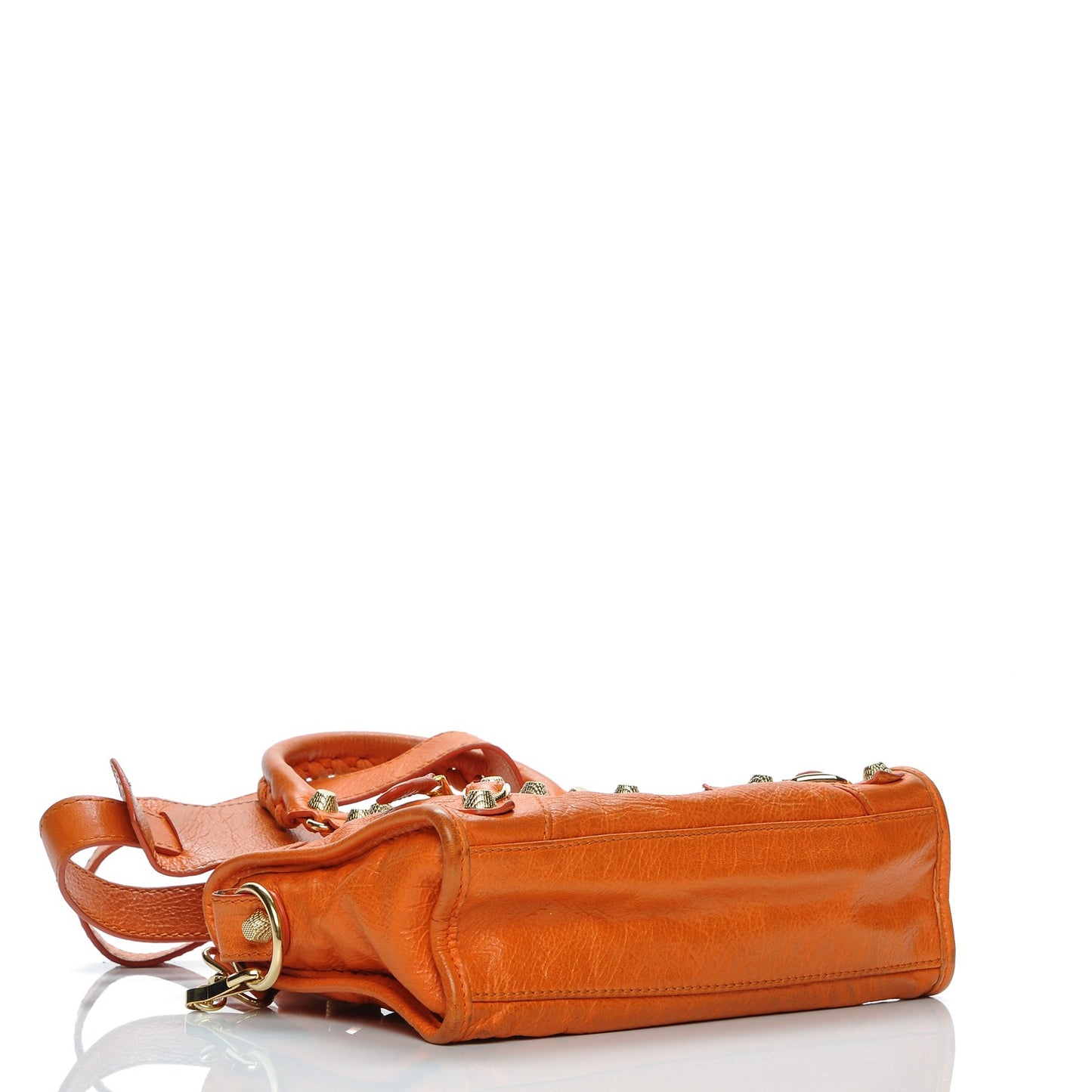 Agneau Giant 12 Gold Hardware Mini City Tangerine