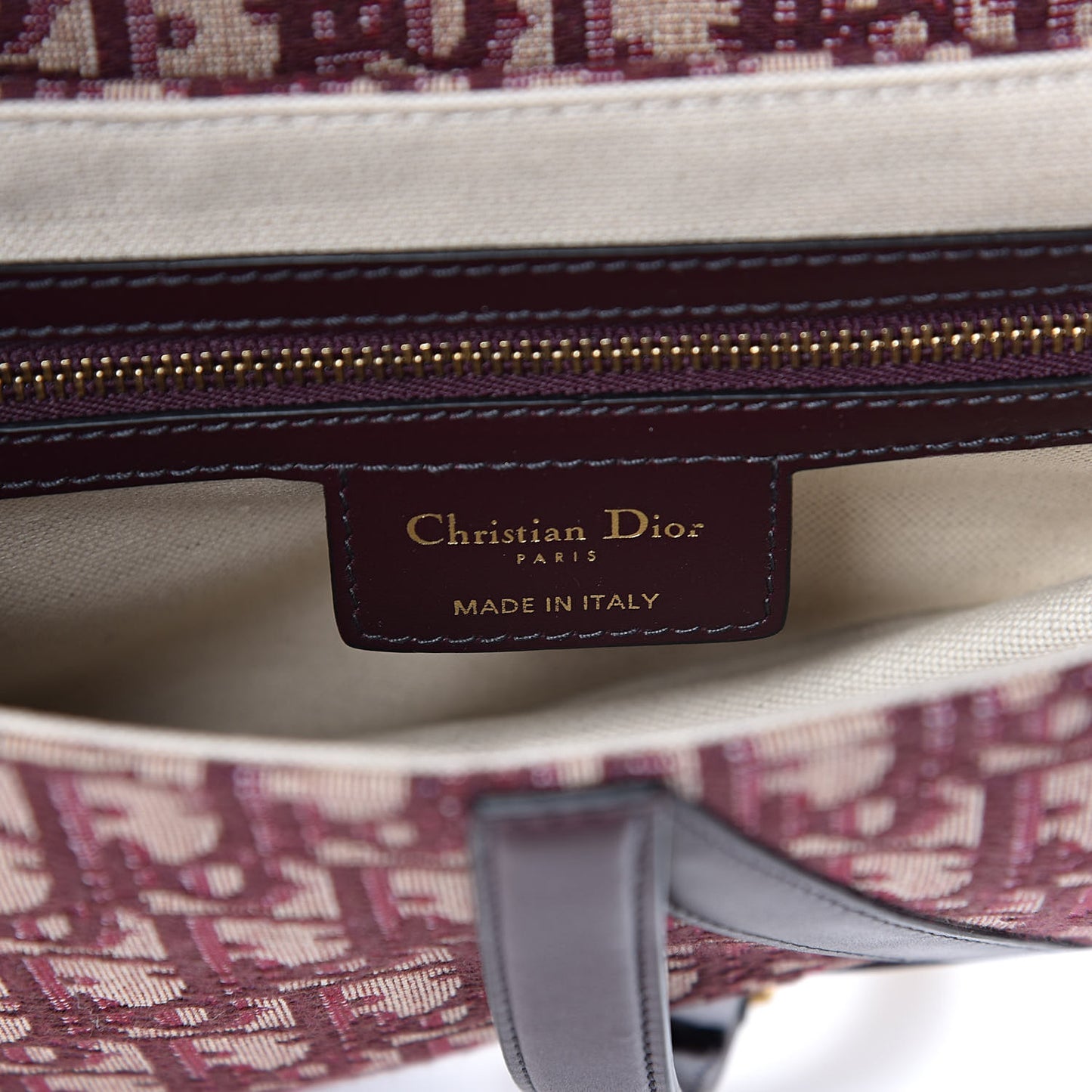 Oblique Saddle Bag Burgundy