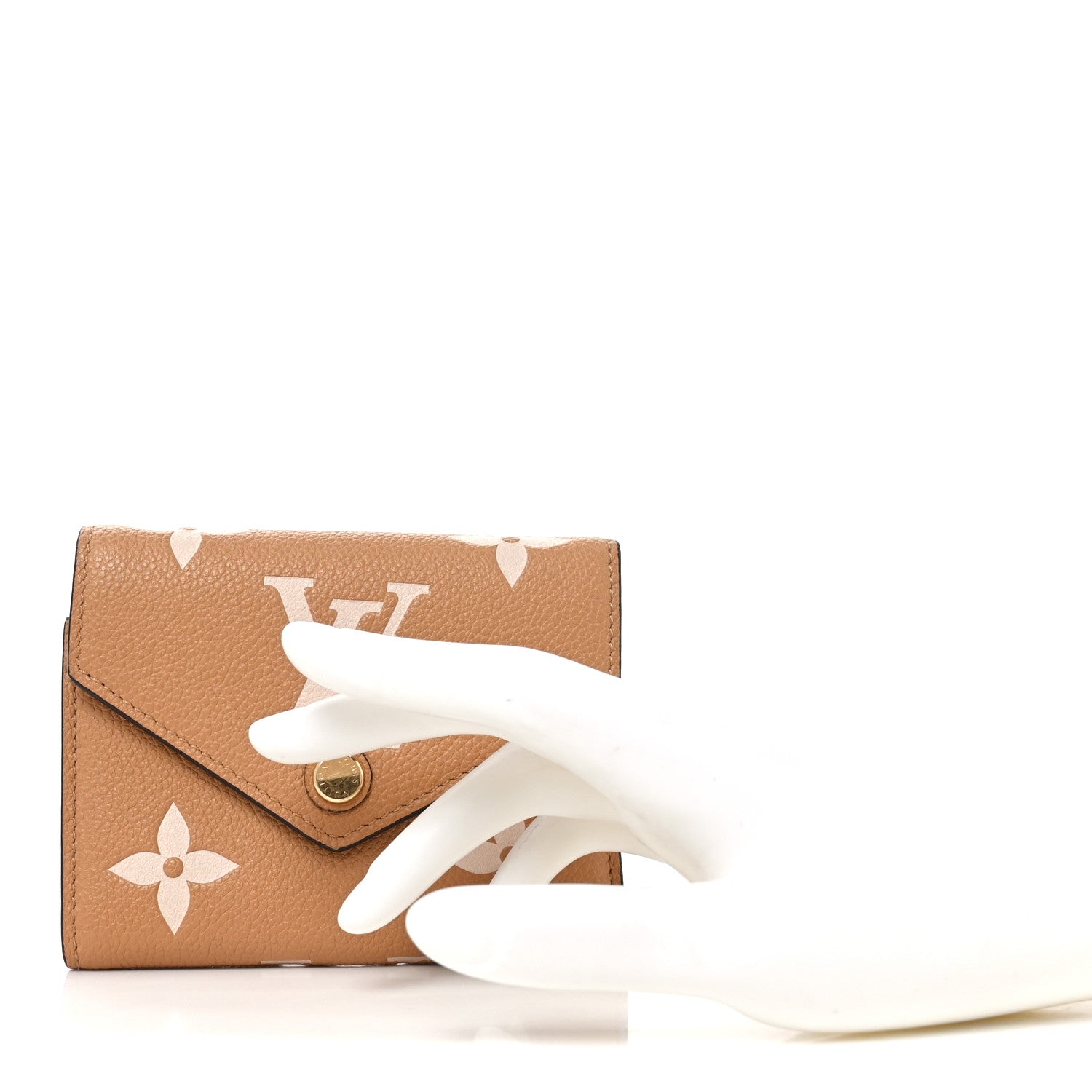 Louis Vuitton Empreinte Monogram Giant Victorine Wallet Arizona Creme 2 of 6