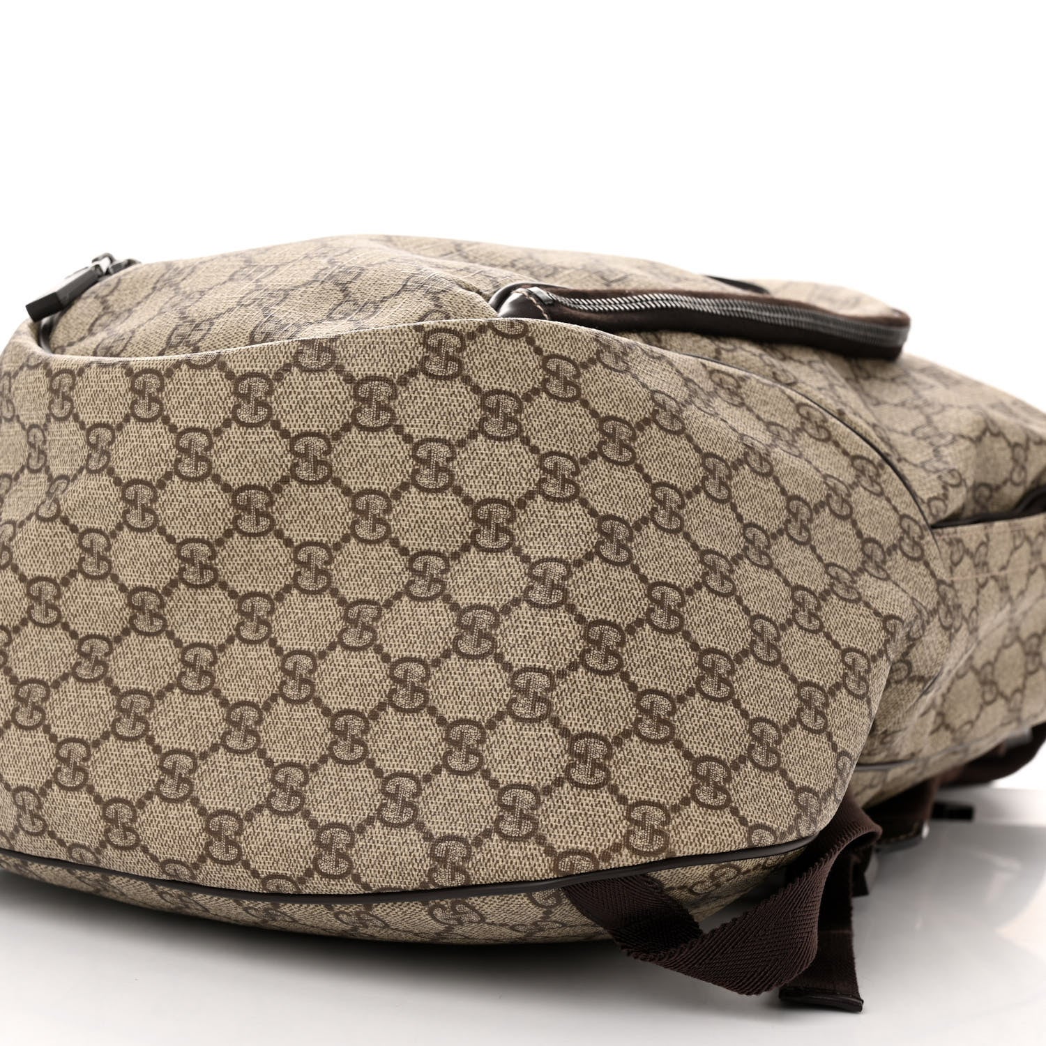 Gucci GG Plus Monogram Interlocking G Medium Backpack Dark Brown 10 of 12