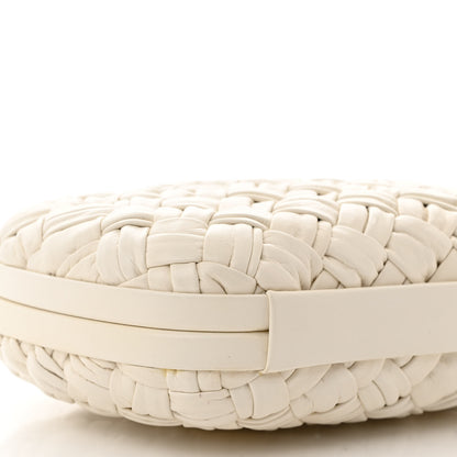 Bottega Veneta Foulard Intrecciato Minaudiere Knot Clutch Bone 8 of 9