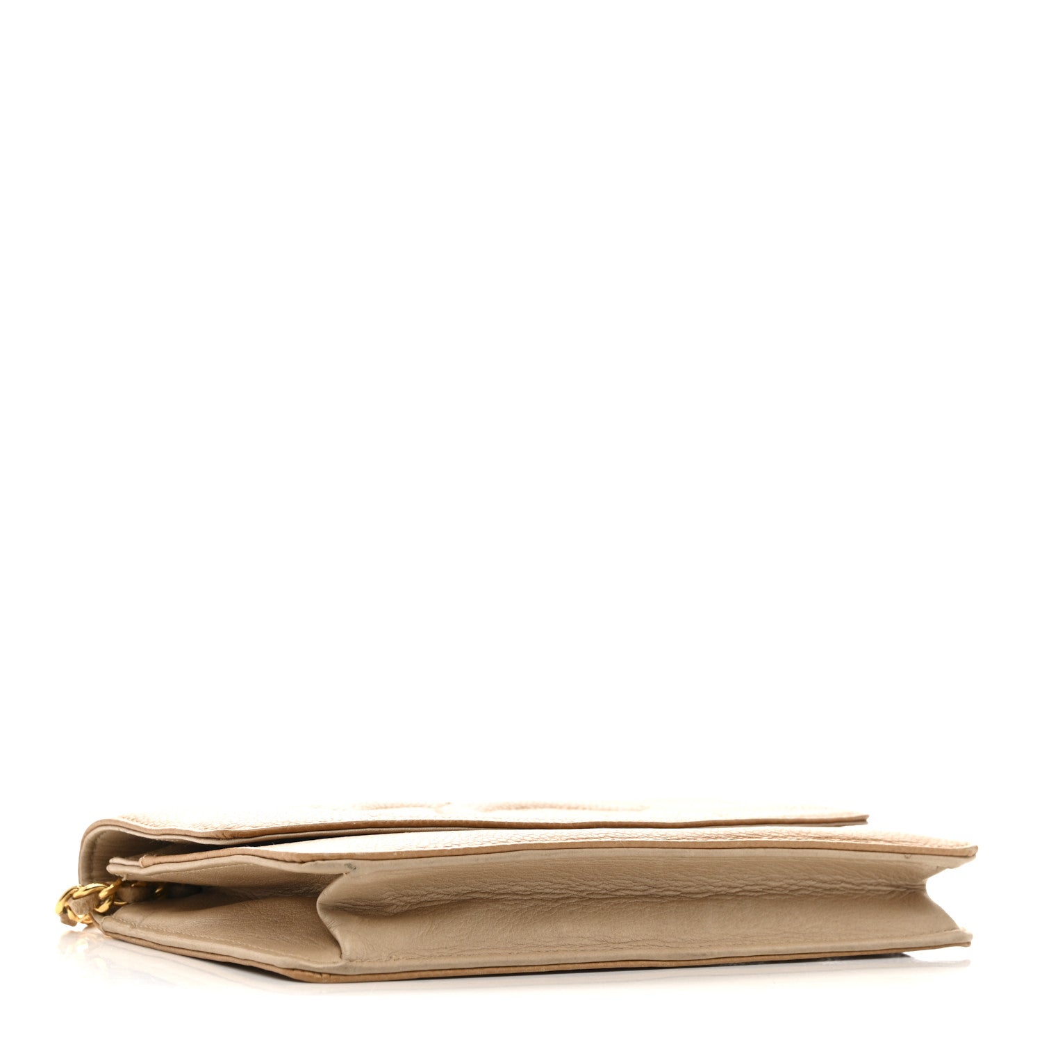 Chanel Caviar Timeless CC Wallet on Chain WOC Beige 4 of 17