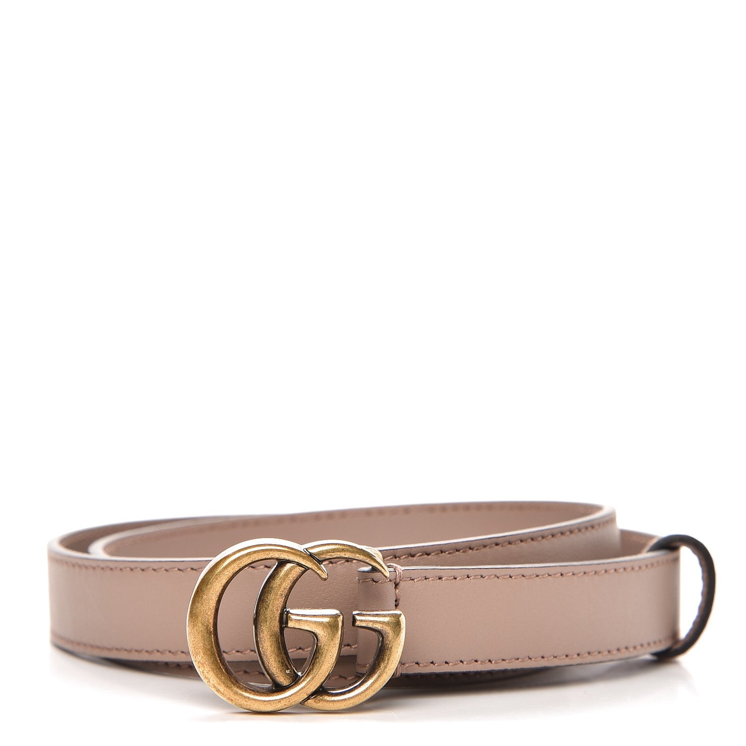 Gucci Calfskin Double G 20mm Belt 75 30 Porcelain Rose 1 of 5