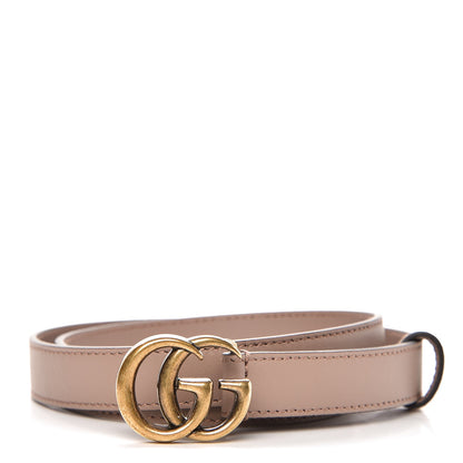 Gucci Calfskin Double G 20mm Belt 75 30 Porcelain Rose 1 of 5