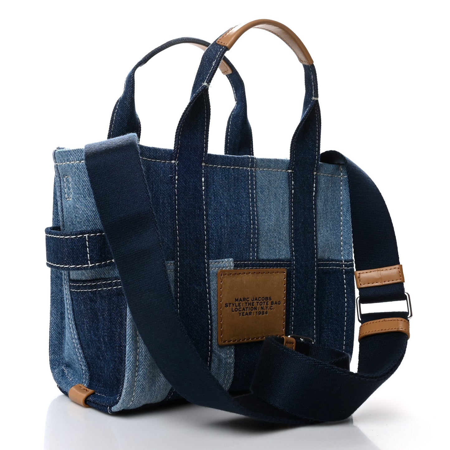 Denim Canvas Small Tote Bag Blue
