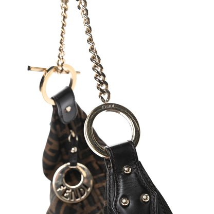 Fendi Zucca Small Chef Chain Hobo Tobacco 11 of 12