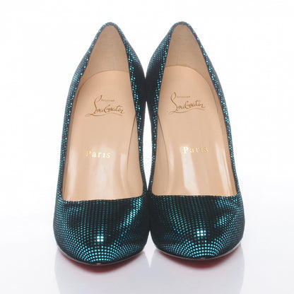Christian Louboutin Suede Square Metal Declic 120 Pumps 36.5 2 of 6