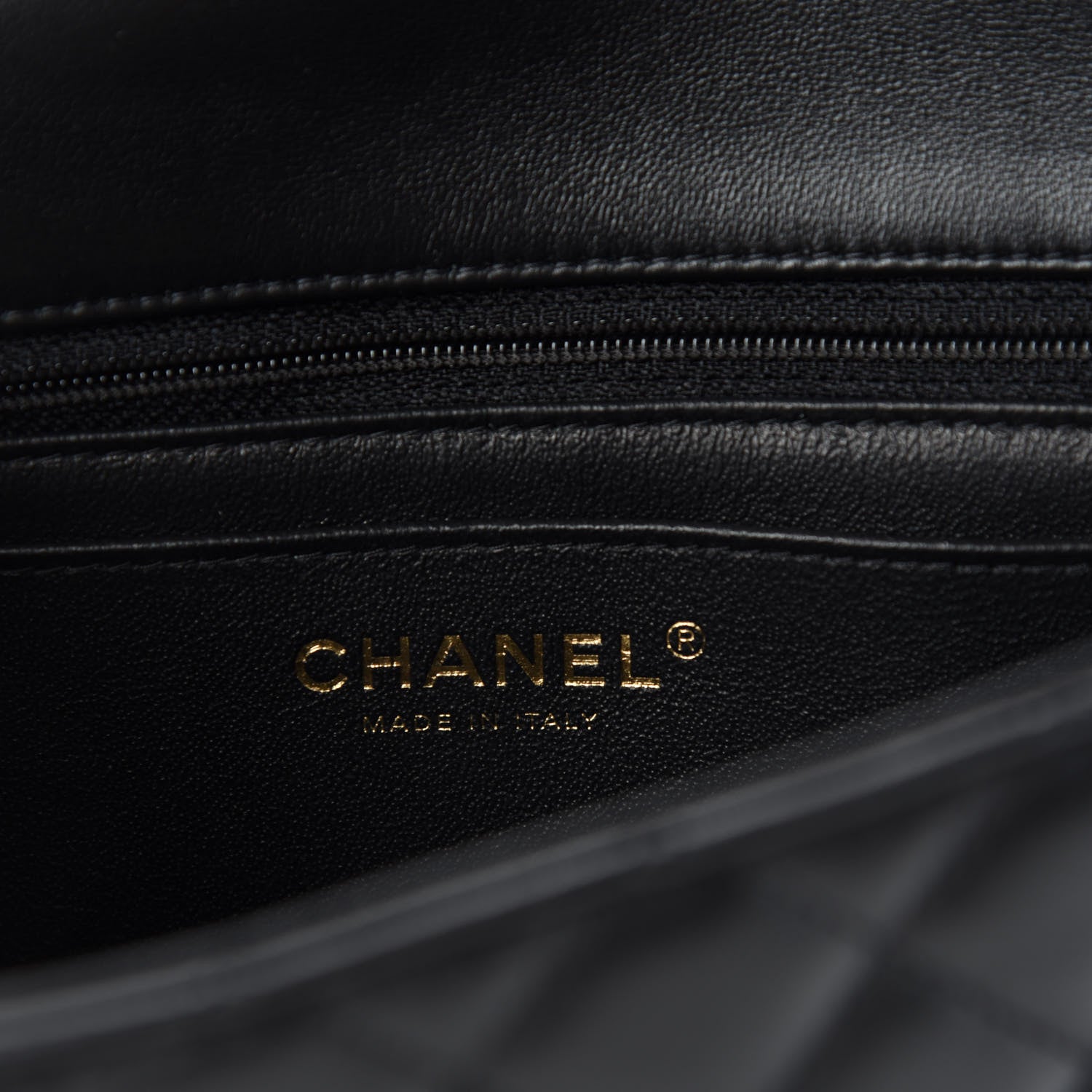 Chanel Lambskin Quilted Mini Rectangular Flap Black 9 of 12