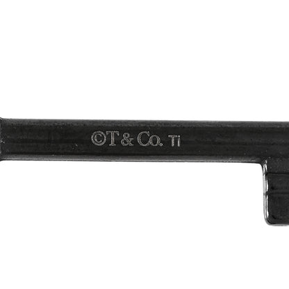 Tiffany Black Titanium Oval Key Pendant 3 of 3